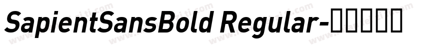 SapientSansBold Regular字体转换